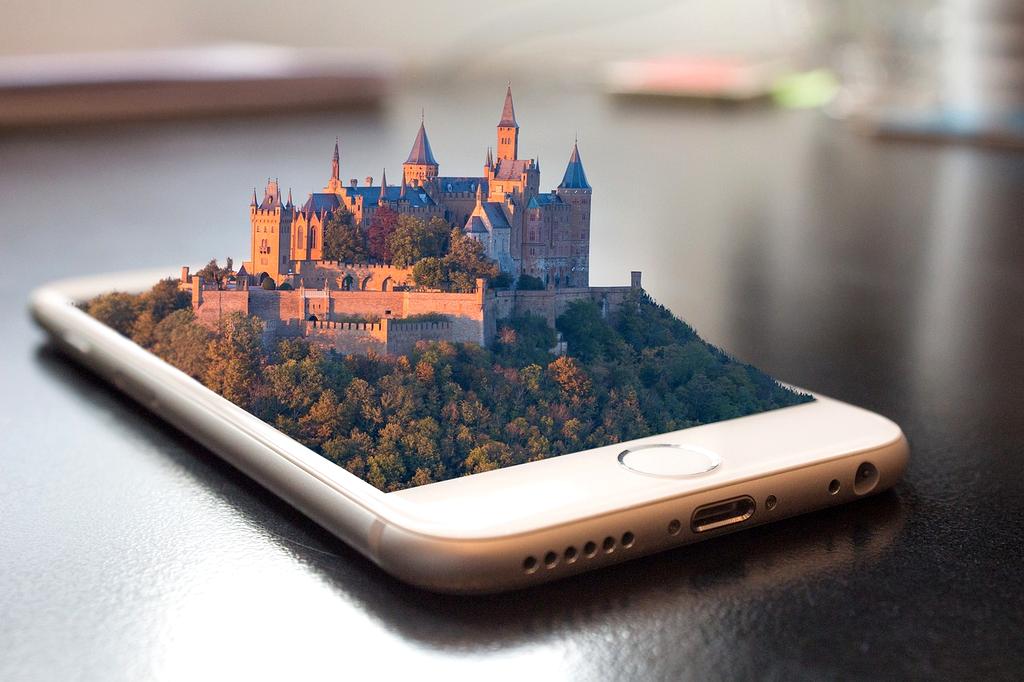 Augmented reality meeting room with floating data visualizations and telepresence avatars